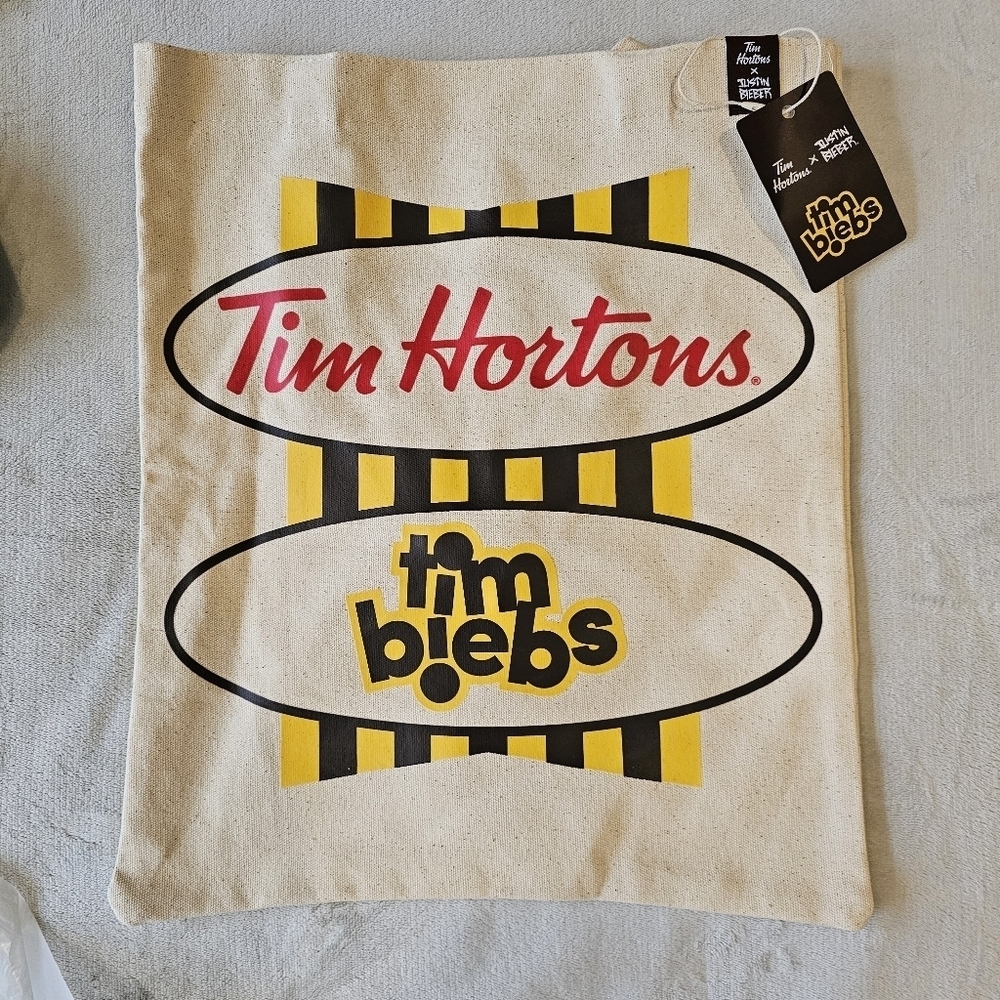 Justin Bieber Tim Biebs Tim Hortons Tote Bag